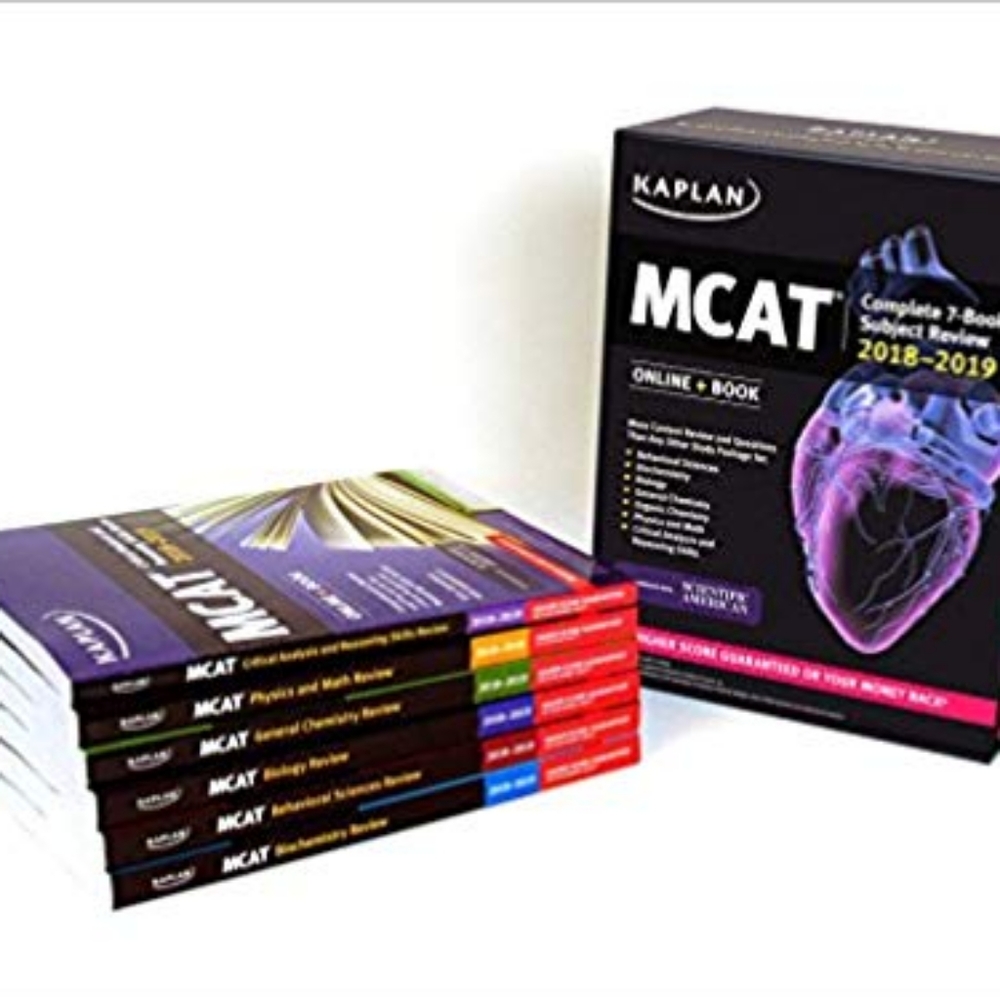 Mcat 7 subject Kaplan book set